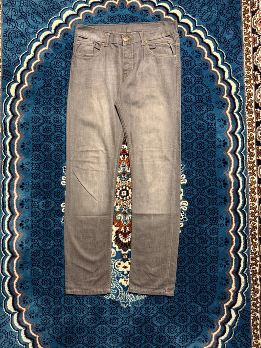 Cat Grey Straight Fit Washed Jeans - 32