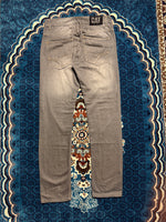 Cat Grey Straight Fit Washed Jeans - 32