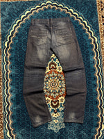 Diesel Dark Blue Straight Fit Washed Jeans - 32