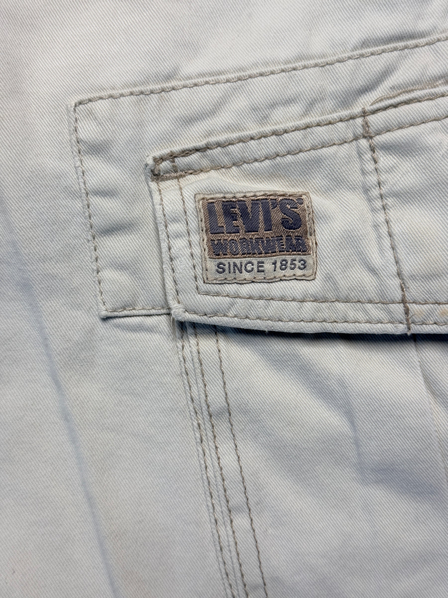 Levi's Offwhite Workwear Cargo Shorts - 32