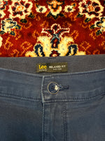 Lee Navy Blue Relaxed Fit Mid Rise Cargo Shorts - XXL