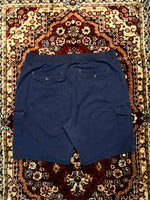 Lee Navy Blue Relaxed Fit Mid Rise Cargo Shorts - XXL