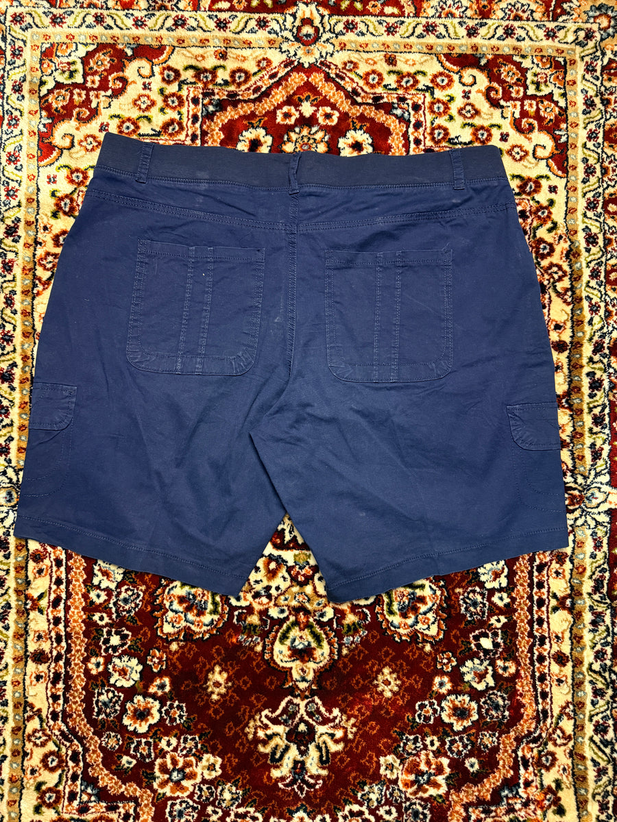 Lee Blue Relaxed Fit Cargo Shorts - 44