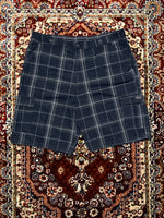 Wrangler Black Chequered Cotton Cargo Shorts - 42