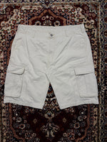 Levi's Off White Cotton Cargo Shorts - 36