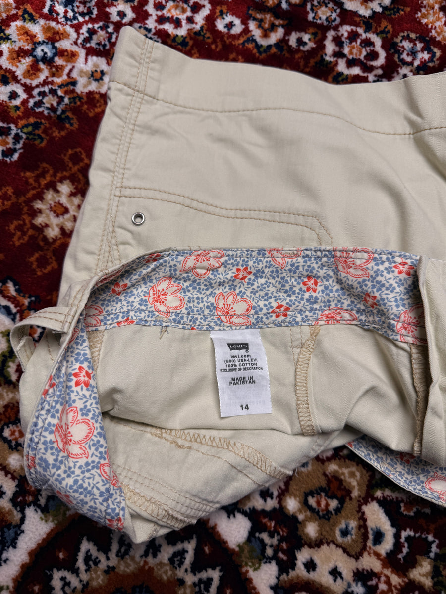 Levi's Beige Cotton Shorts - 14