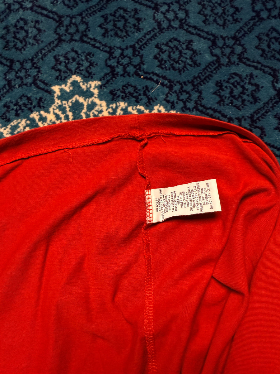 Polo Ralph Lauren Red V Neck Tee - M