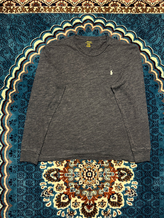 Polo Ralph Lauren Bluish Grey Long Sleeve Crewneck Tee - M