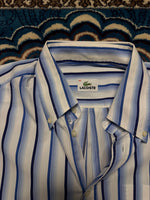 Lacoste Stripe Blue Button Down Shirt - 42