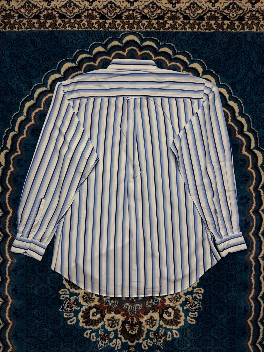 Lacoste Stripe Blue Button Down Shirt - 42