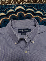 Ralph Lauren Check Purple Yarmouth Cotton Shirt - L
