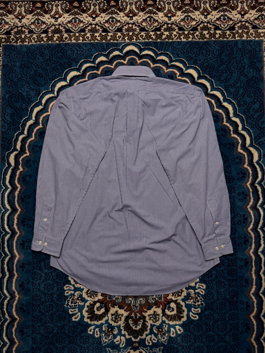Ralph Lauren Check Purple Yarmouth Cotton Shirt - L