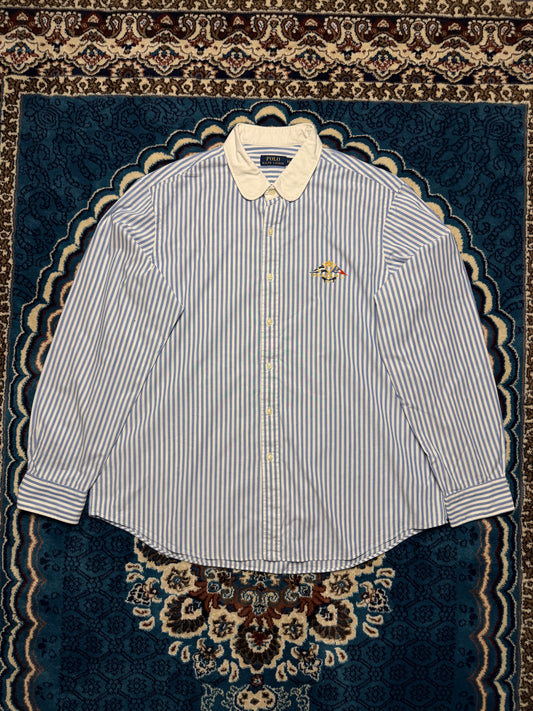 Polo Ralph Lauren Stripe Blue Limited Edition 1967 Olympics Shirt - XXL