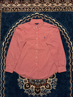 Ralph Lauren Check Red Button Down Shirt - L