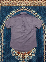 Ralph Lauren Bluish Grey Short Sleeve Button Down Shirt - M