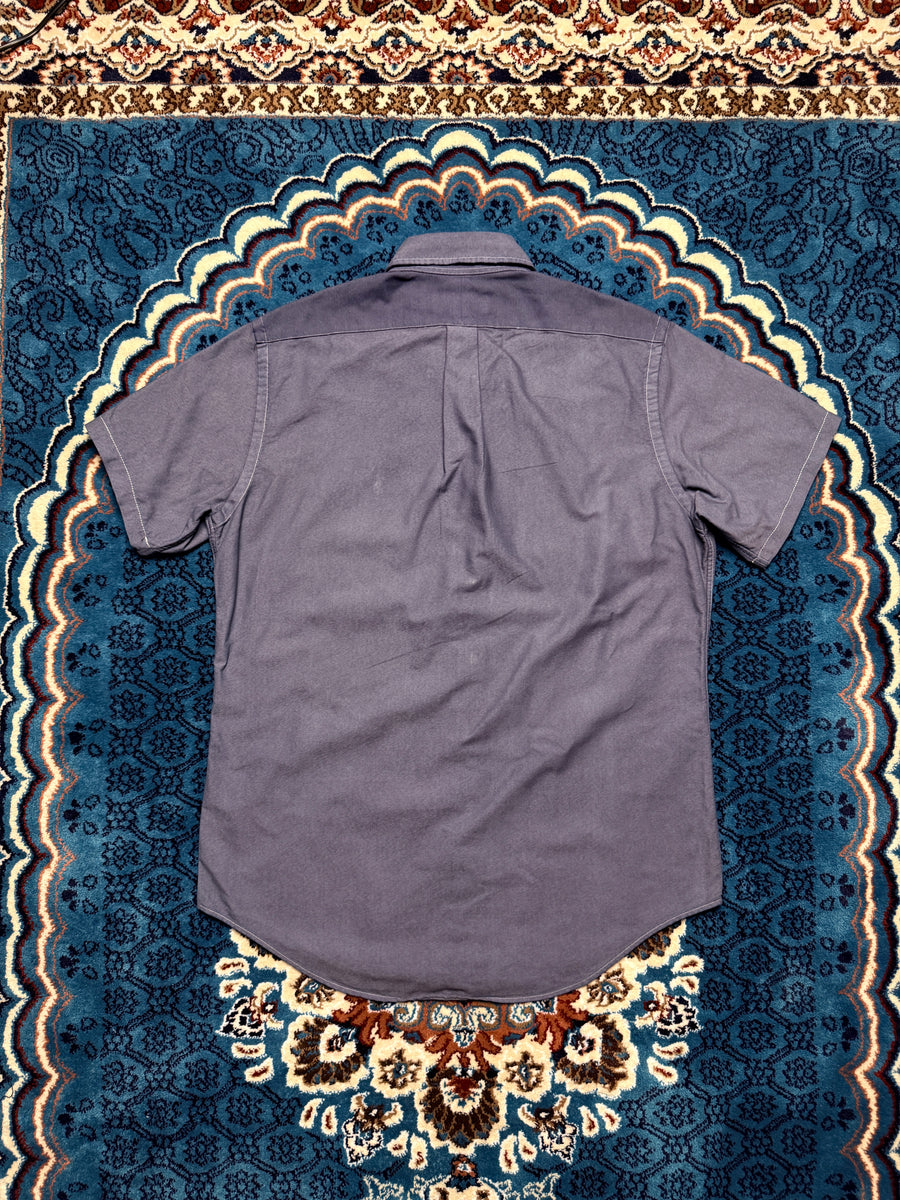 Ralph Lauren Bluish Grey Short Sleeve Button Down Shirt - M