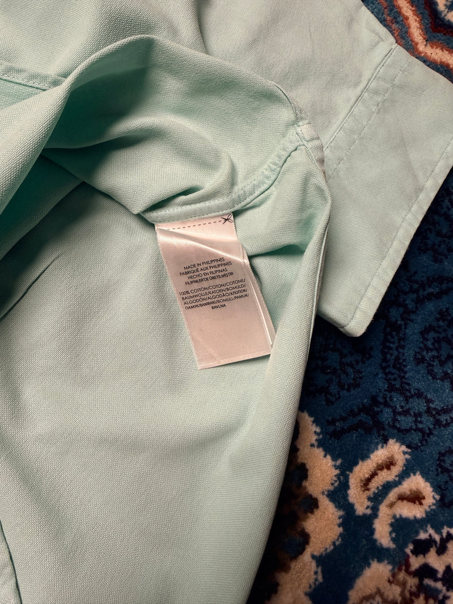 Ralph Lauren Turquoise Button Down Shirt - XXL TTG