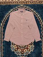 Ralph Lauren Check Blue & Red Slim Fit Button Down Shirt - L