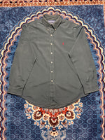 Ralph Lauren Green Custom Fit Button Down Shirt - XL