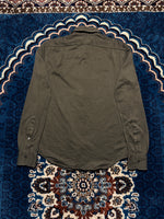 Polo Ralph Lauren Army Green Knit Dress Shirt - S