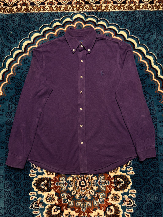 Ralph Lauren Purple Featherweight Mesh Shirt - M