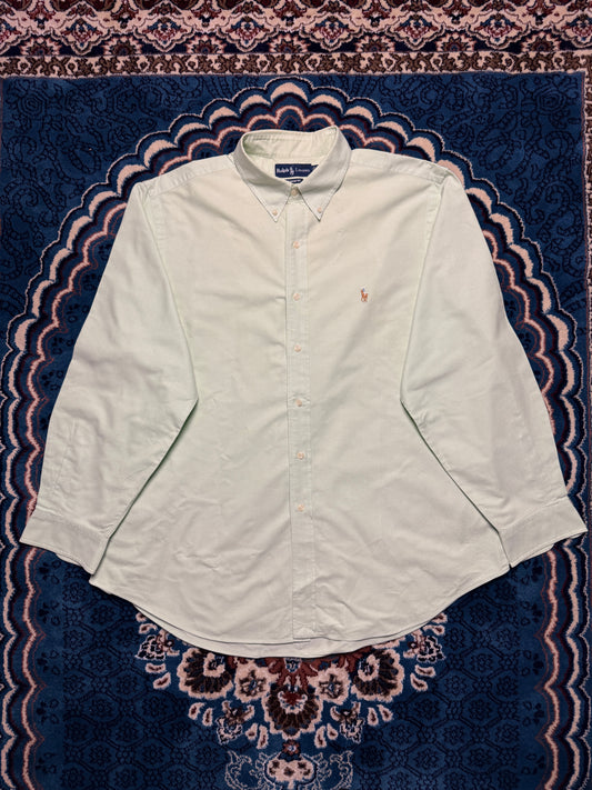 Ralph Lauren Light Green Classic Fit Button Down Shirt - XL