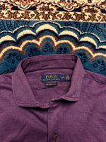 Polo Ralph Lauren Purple Knit Dress Shirt - S