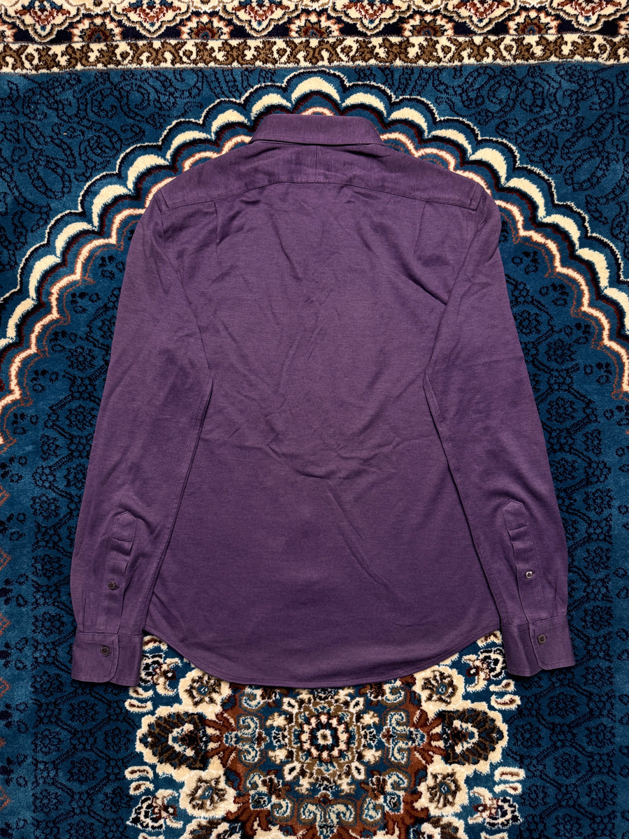 Polo Ralph Lauren Purple Knit Dress Shirt - S