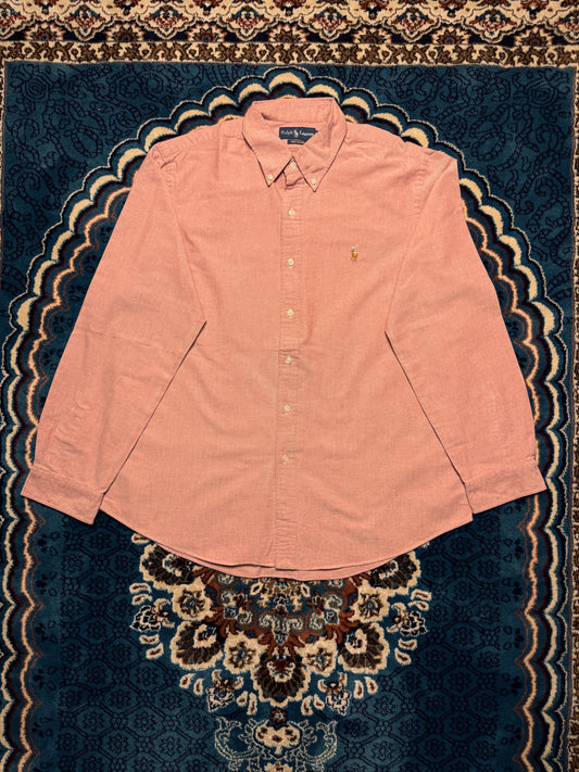 Ralph Lauren Salmon Custom Fit Button Down Shirt - XL