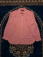 Polo Ralph Lauren Stripe Pink Button Down Shirt - L