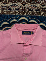 Polo Ralph Lauren Stripe Pink Button Down Shirt - L