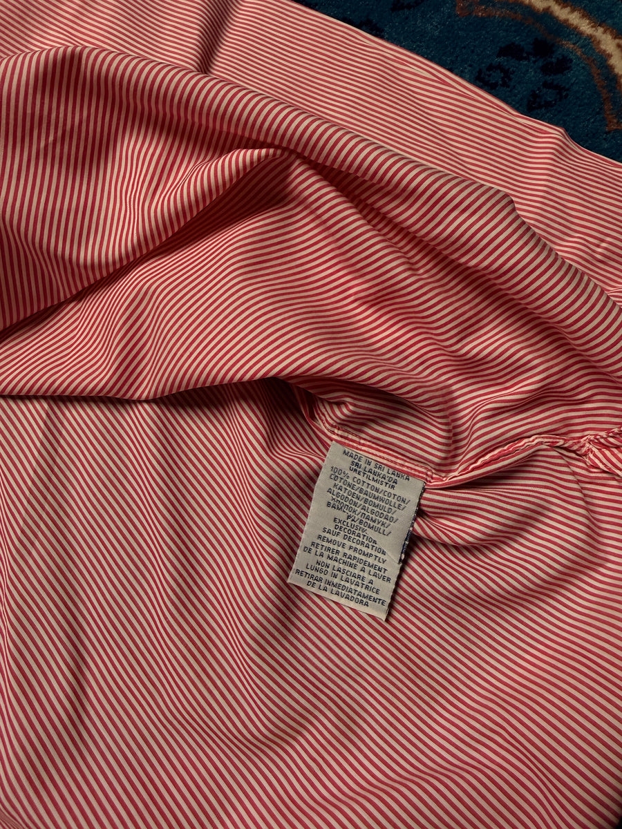 Polo Ralph Lauren Stripe Pink Button Down Shirt - L