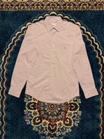 Lacoste Check Purple Button Up Shirt - 38
