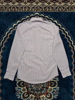 Lacoste Check Purple Button Up Shirt - 38