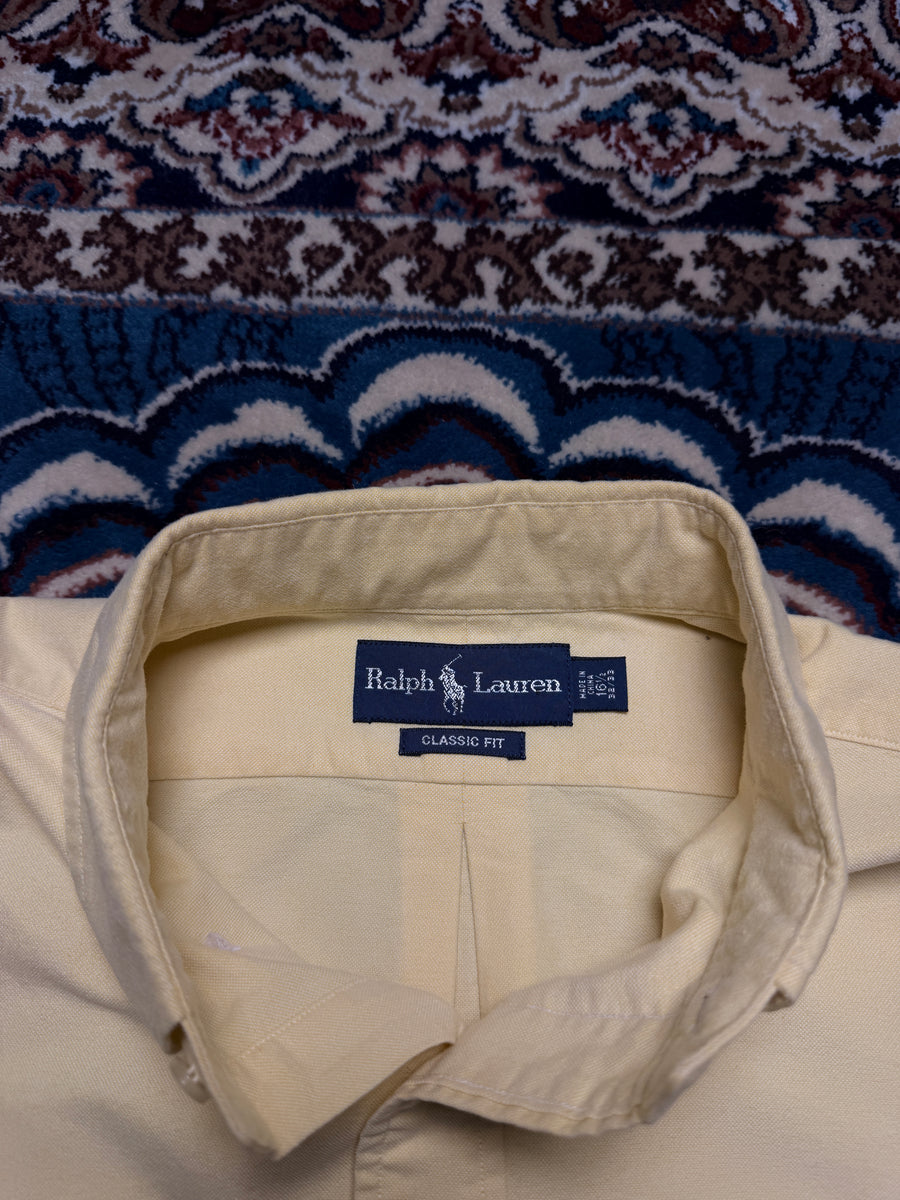 Ralph Lauren Light Yellow Classic Fit Shirt - L