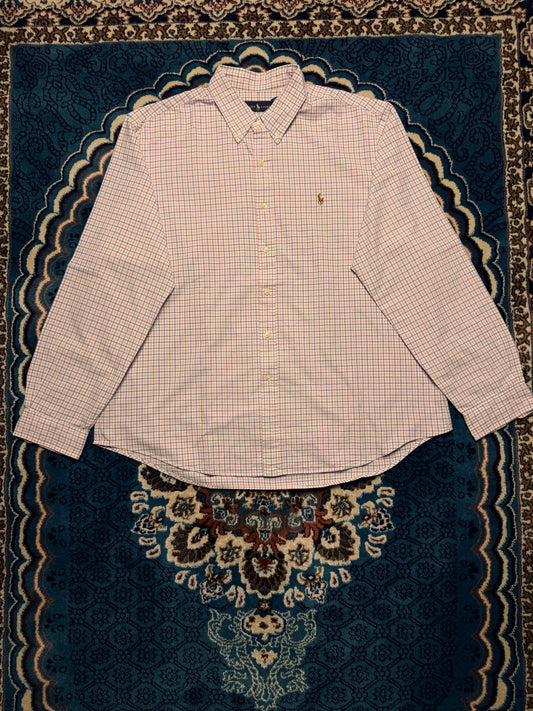 Ralph Lauren Check Blue & Pink Button Down Shirt - XXL