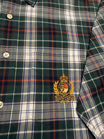 Ralph Lauren Vintage Check Green Button Up Shirt - L