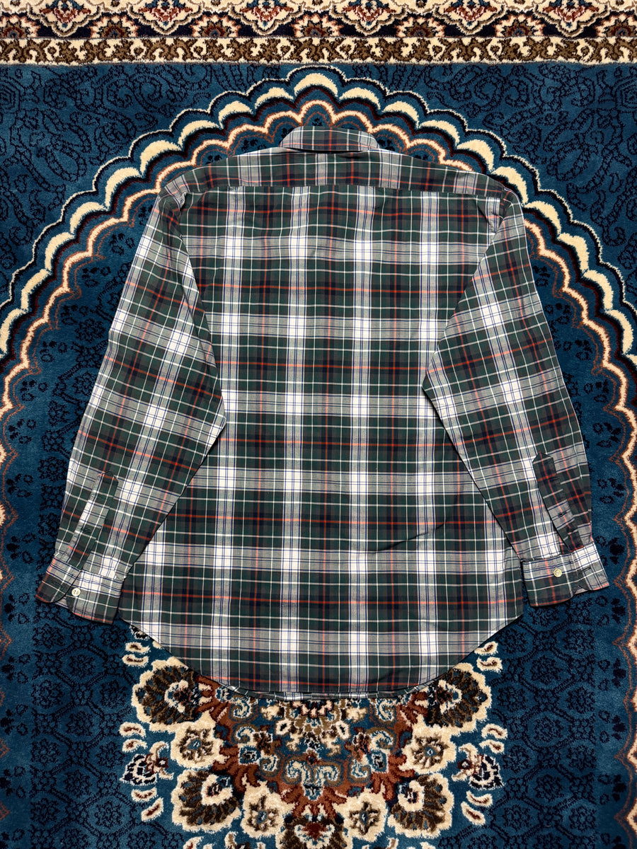 Ralph Lauren Vintage Check Green Button Up Shirt - L