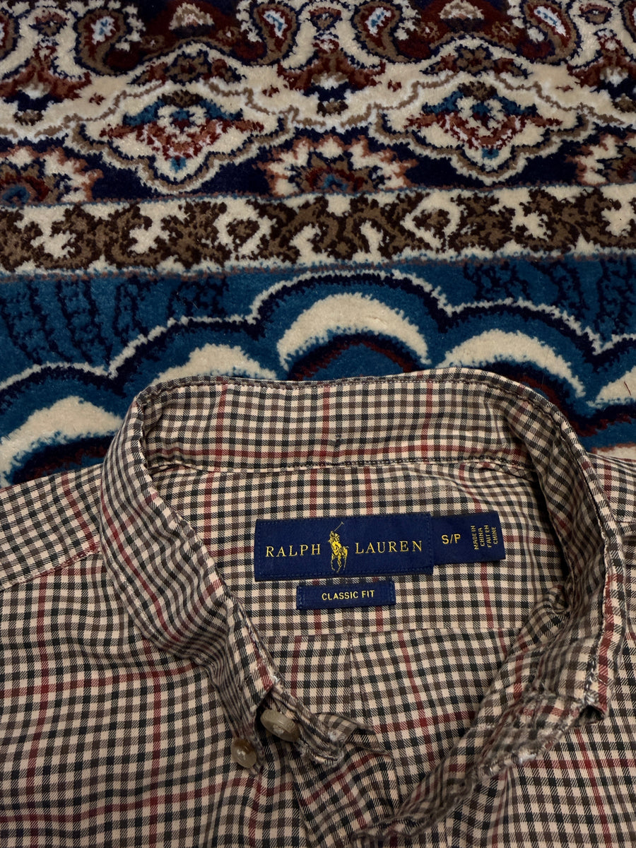 Ralph Lauren Check Brown Classic Fit Shirt - S
