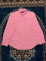 Ralph Lauren Check Pink Button Down Shirt - XL