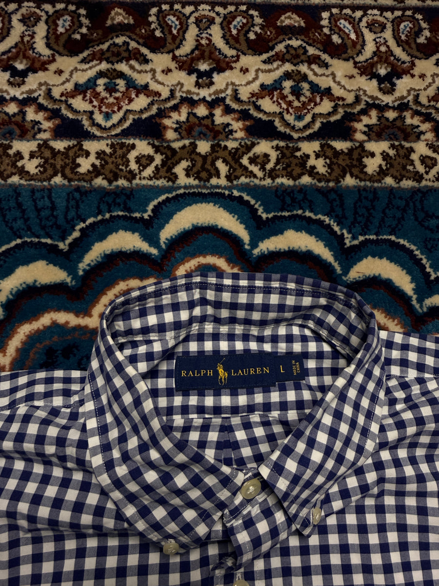 Ralph Lauren Check Blue Shirt - L