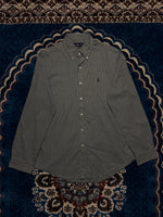 Ralph Lauren Check Green Custom Fit Shirt - M
