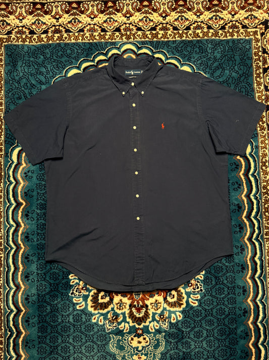 Ralph Lauren Navy Blue Half Sleeve Classic Fit Shirt - XXL