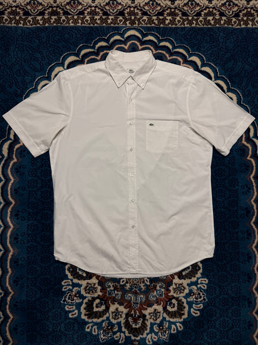 Lacoste White Half Sleeve Classic Fit Shirt - 41