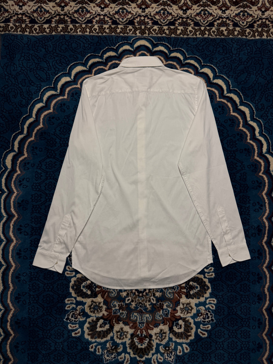 Lacoste White Slim Fit Stretch Shirt - S