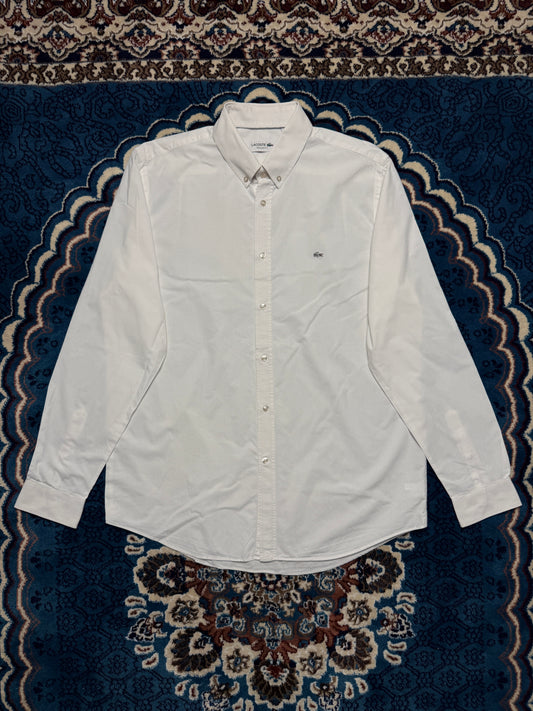 Lacoste White Regular Fit Shirt - L