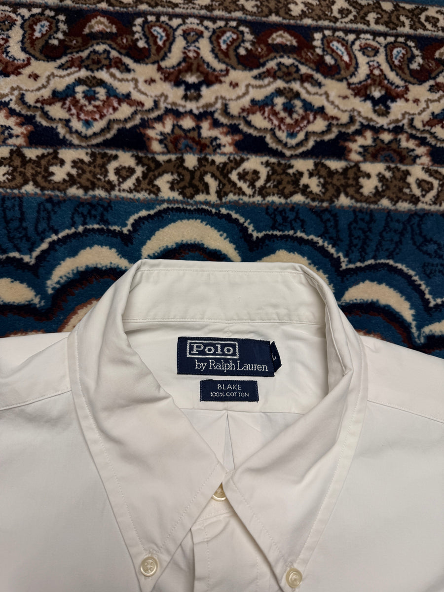 Ralph Lauren White Blake 100% Cotton Shirt - L
