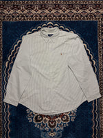 Ralph Lauren Stripe Light Green Classic Fit Shirt - XXL