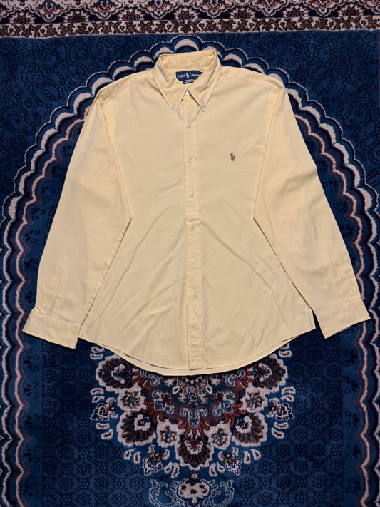 Ralph Lauren Yellow Custom Fit Shirt - L