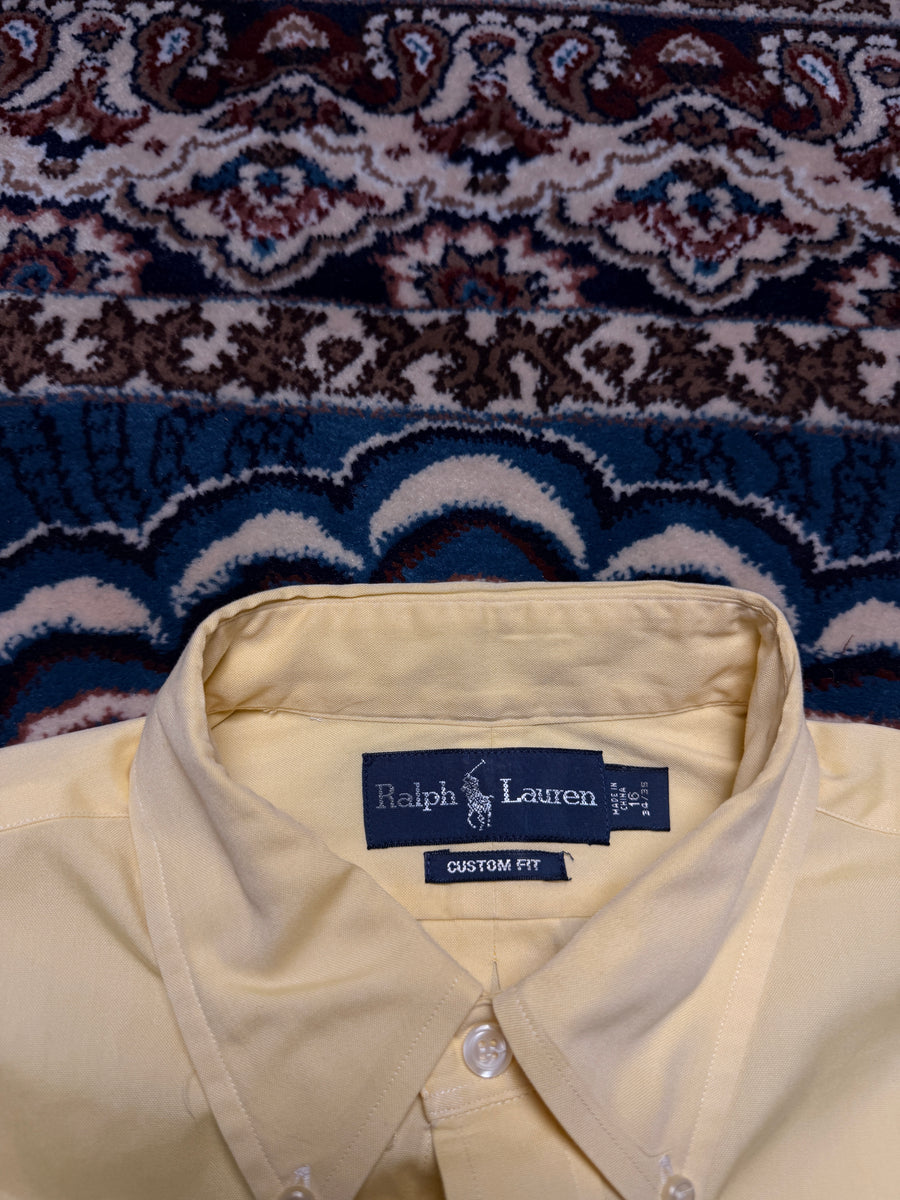 Ralph Lauren Yellow Custom Fit Shirt - L